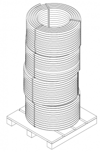 4-Coils height maximum stacking or 2000mm